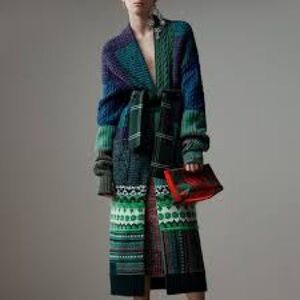 Burberry Blue Knit Cardigan